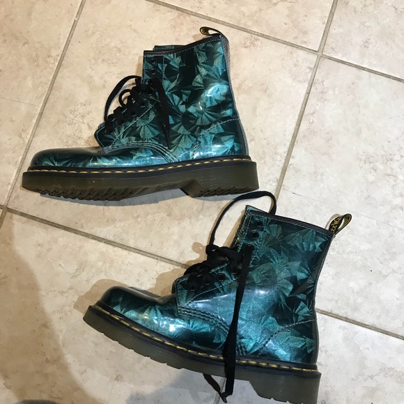 emerald green doc martens